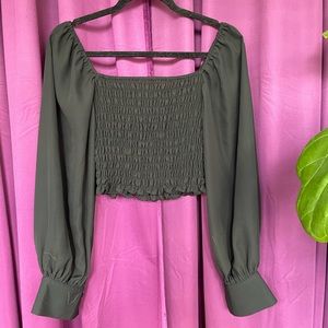 Smocked Crop Top